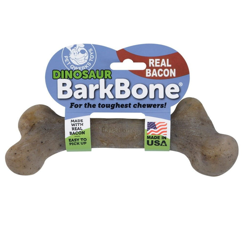 Osso de Nylon Pet Qwerks Dinosaur Barkbone Bacon para Cachorro