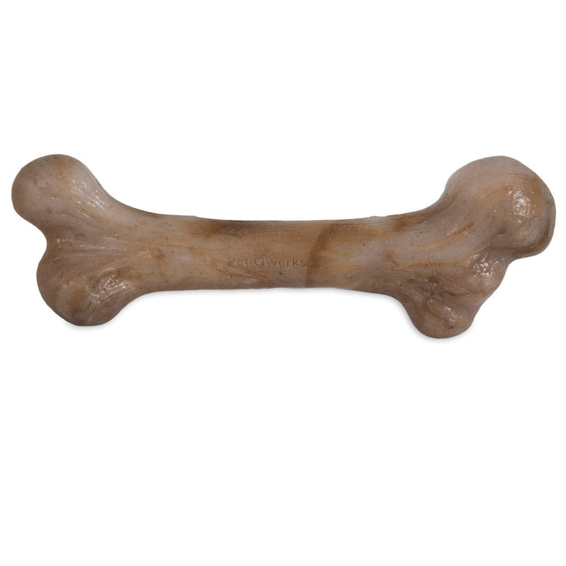 Osso de Nylon Pet Qwerks Dinosaur Barkbone Bacon para Cachorro