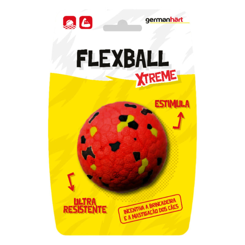 Brinquedo Flexball Xtreme Germanhart Bola Reforçada para cachorro