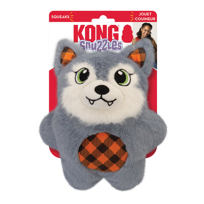 KONG Halloween Snuzzles Pelucia Lobo Mau Média para Cachorro