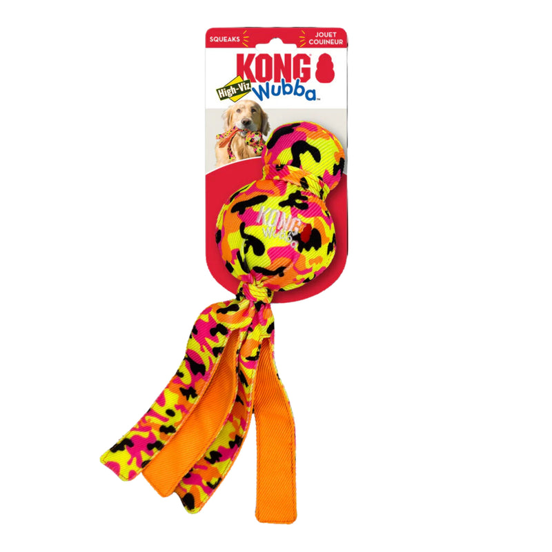 KONG Wubba Ballistic High-Viz – Brinquedo para Cachorro