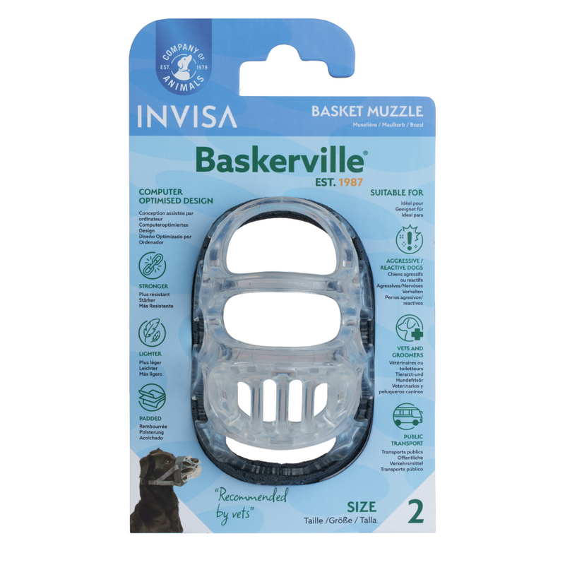 Focinheira Baskerville INVISA - Tamanhos 1 a 6