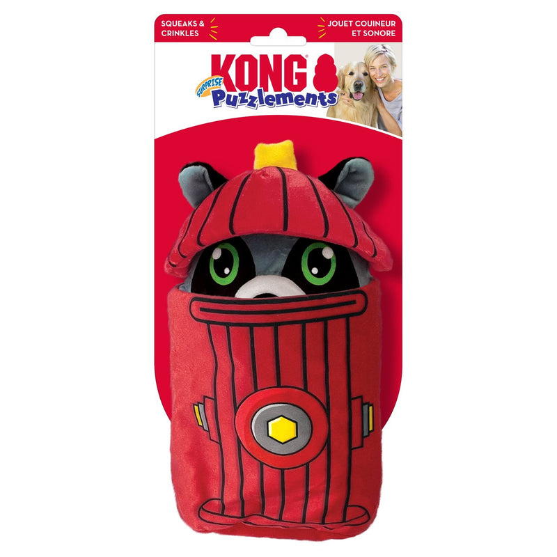 KONG Puzzlements Surprise Fire Hydrant pkg