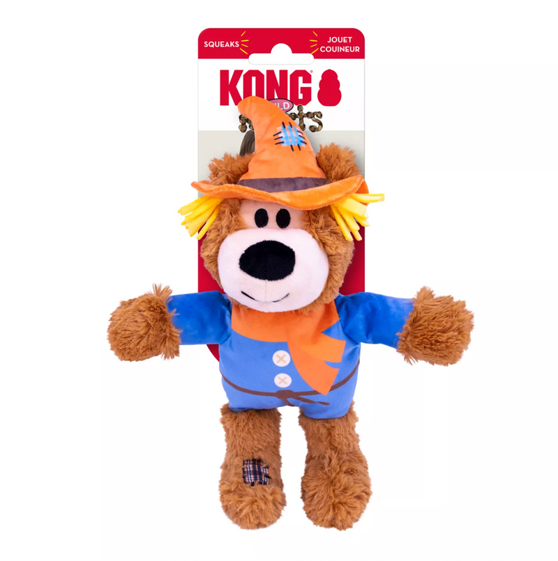 KONG Halloween Wild Knots Ursinho Espantalho