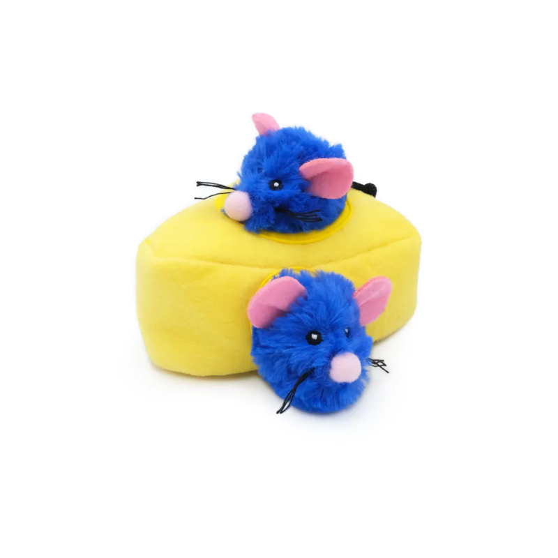 Ratinhos no Queijo ZippyClaws – Pelúcia para Gato