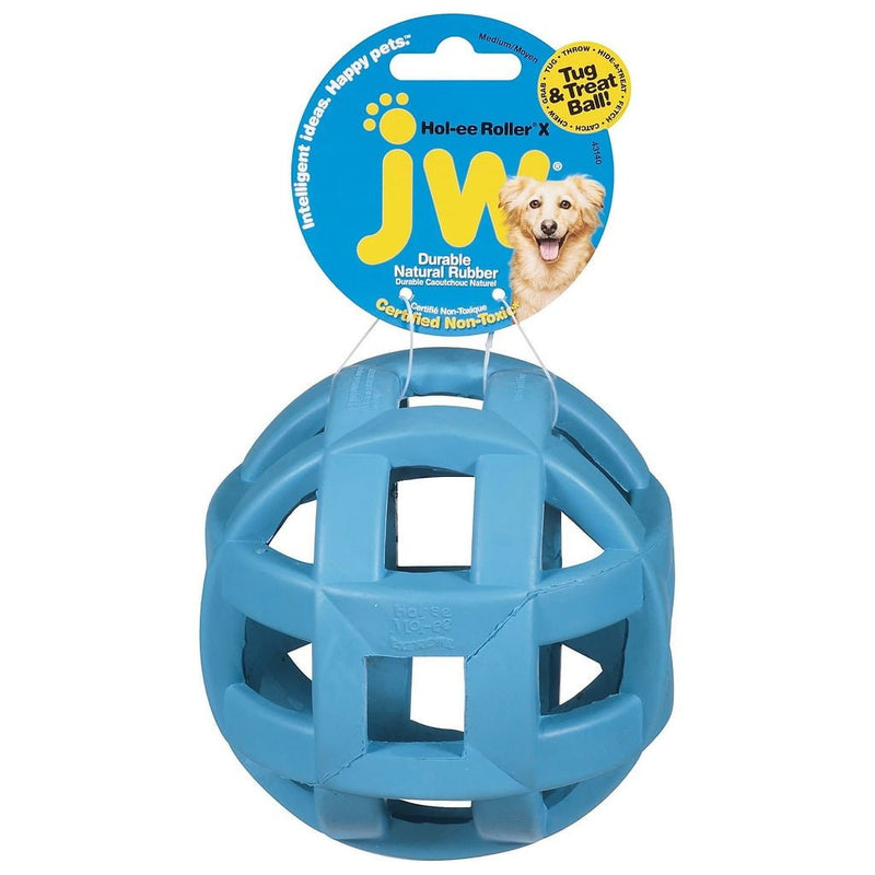 Bola Recheável para cachorro JW Holee Roller Extreme - azul
