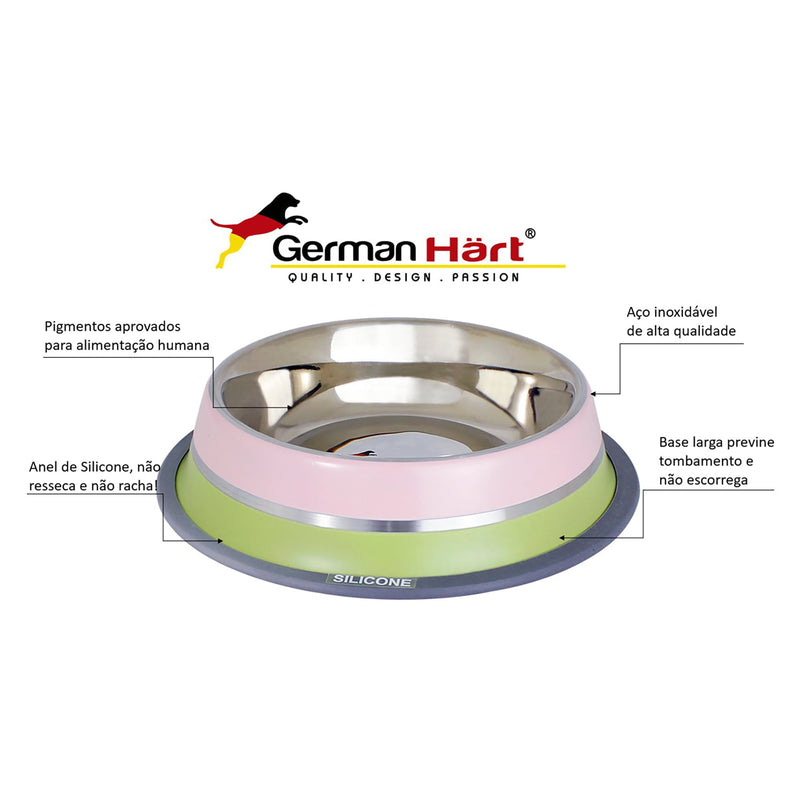 Comedouro GermanHart Dual Color para cães