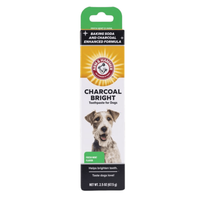 Pasta De Dente Para Cães Enzimática Clareadora Sabor Menta - Arm & Hammer Charcoal Bright