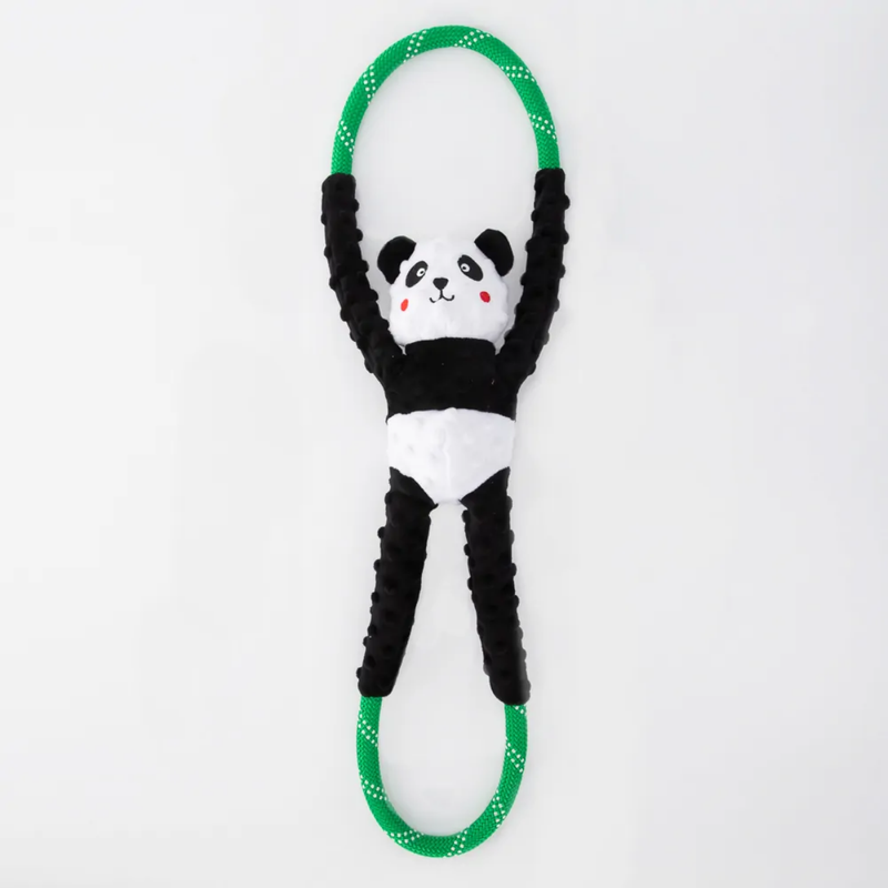 Cabo de Guerra de Pelucia modelo Panda da Zippy Paws