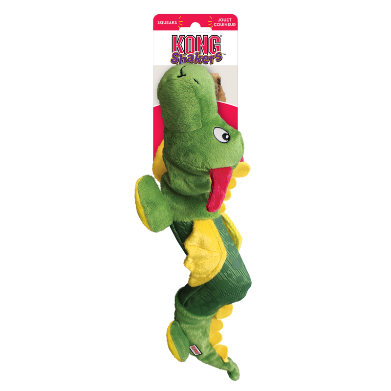 Kong Shakers Dragon Pelucia com apito para cachorro