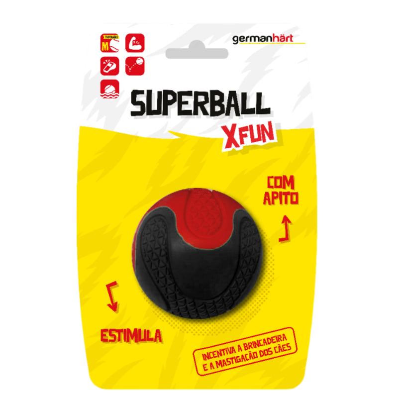 Brinquedo SuperBall Xfun Germanhart com apito para cachorro