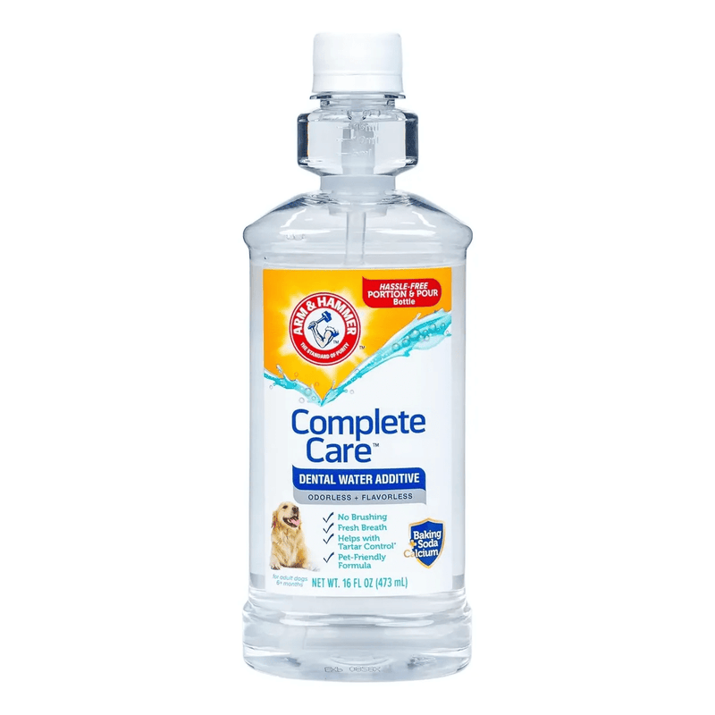 Aditivo de Água Arm & Hammer 473ml: Dentes limpos e hálito fresco sem esforço - New York Pets