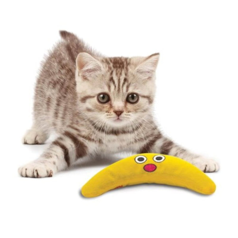 Brinquedo Interativo para gato Petstages bumerang Banana com catnip