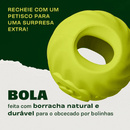 Benebone Bounce Ball – Bola de Borracha Natural com Recheio - New York Pets