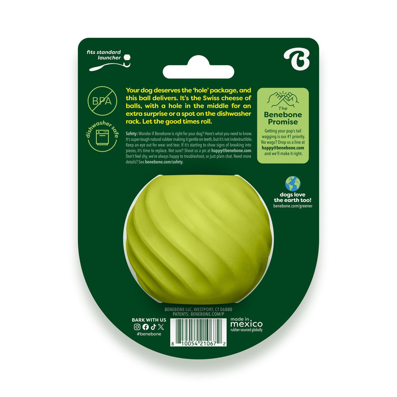 Benebone Bounce Ball – Bola de Borracha Natural com Recheio - New York Pets