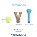 Benebone Puppy 2 - Pack Rubber – Osso de Borracha e Wishbone com Sabor Bacon - New York Pets