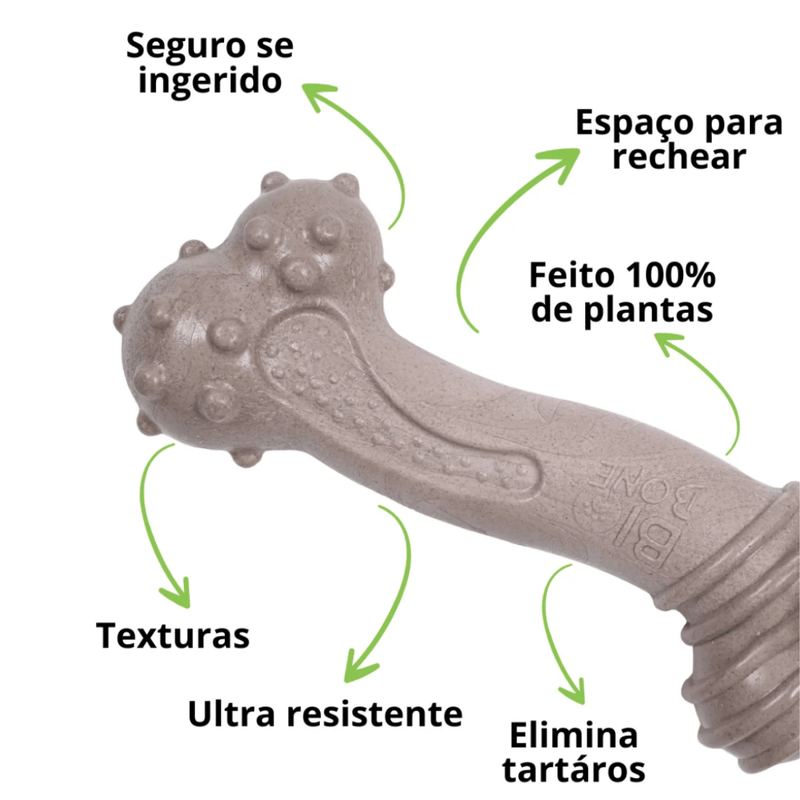 Biobone Ossão Laranja – Mordedor Natural e Seguro para Cães de Porte Médio - New York Pets