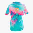 Blusa com Laço Tie Dye para Cachorro Azul - New York Pets