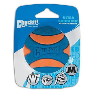 Bola Chuckit Ultra Squeaker Com Apito - 1 Unidade