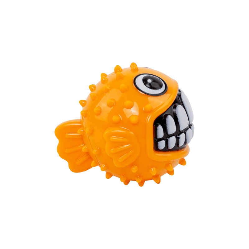 Bola KONG Grinz Peixinho – Bolinha Divertida com Efeito Sorriso para Cães - New York Pets