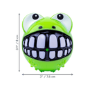 Bola KONG Grinz Sapinho – Bolinha Divertida com Efeito Sorriso para Cães - New York Pets