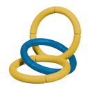 Brinquedo cabo de guerra cachorro Corrente Tripla Invincible Grande - New York Pets