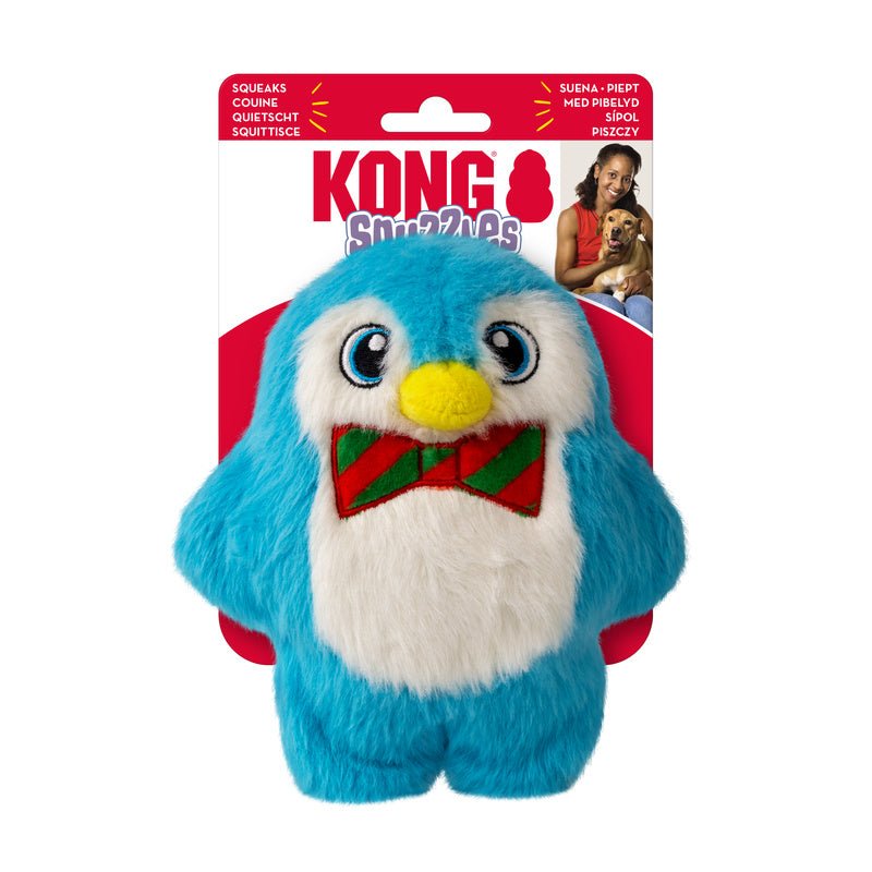 Brinquedo KONG Holiday Snuzzles Penguin Small - Pelúcia Pinguim para Cães Pequenos - New York Pets