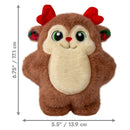 Brinquedo KONG Holiday Snuzzles Reindeer - Pelúcia Plana com Apito - New York Pets