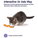Brinquedo para Gatos OrkaKat com Catnip Wiggle Worm - New York Pets