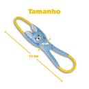 Cabo de Guerra de Pelucia modelo Coelho da Zippy Paws - New York Pets