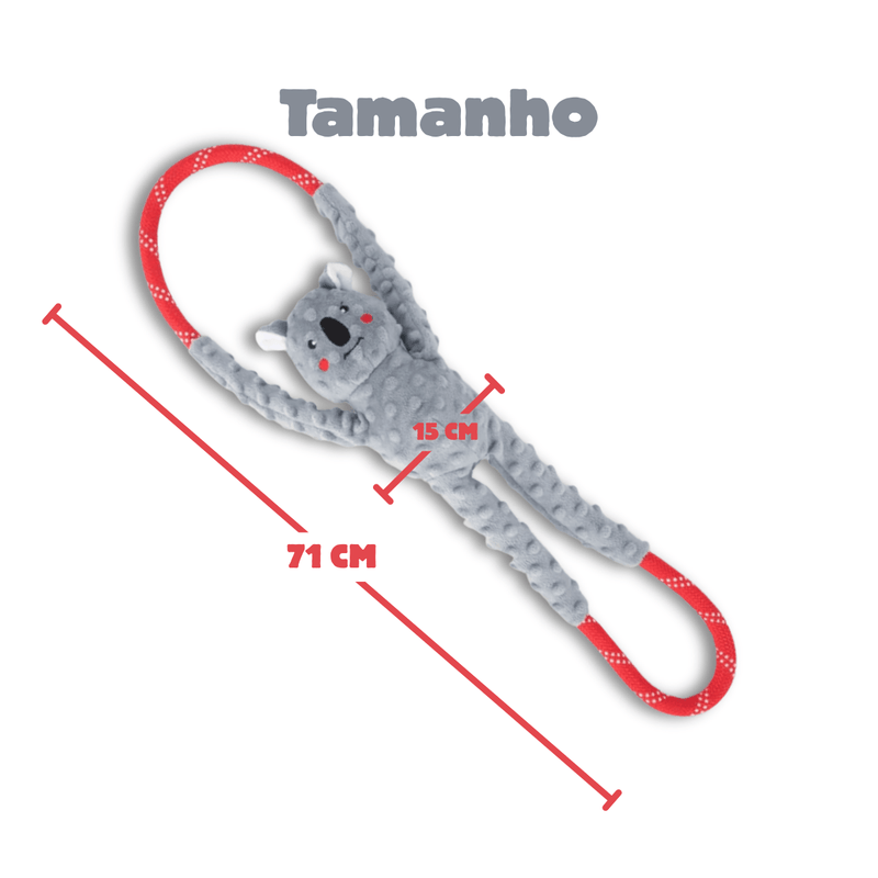 Cabo de Guerra de Pelucia modelo Koala da Zippy Paws - New York Pets