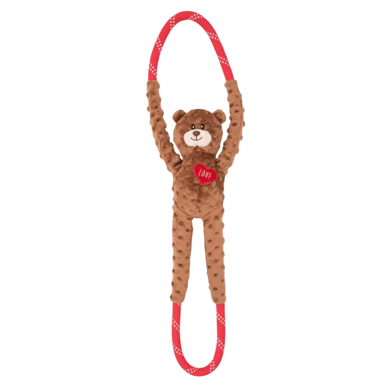 Cabo de Guerra de Pelucia modelo Ursinho Love da Zippy Paws - New York Pets