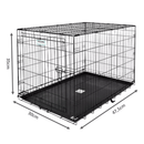 Caixa De Arame Cercado Gaiola Para Cães E Gatos - PRO VALU CRATE 19" ATÉ 7KG - New York Pets