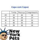 Capa com Capuz Pompom Rosa - New York Pets