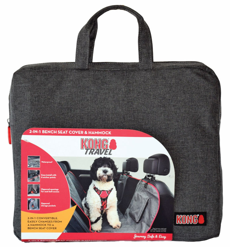 Capa XG Bancos Traseiros 2 Em 1 Kong Travel Para Cachorro - New York Pets