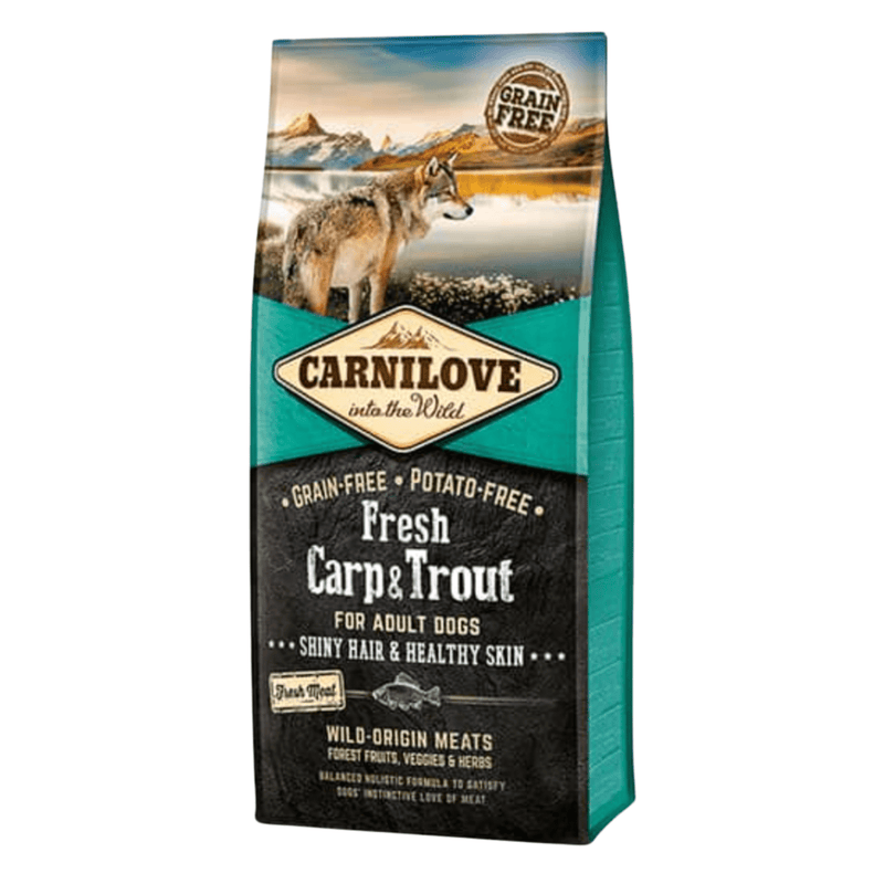 Carnilove Fresh Carpa & Truta – Pelo Brilhante e Pele Saudável – Cães Adultos - New York Pets