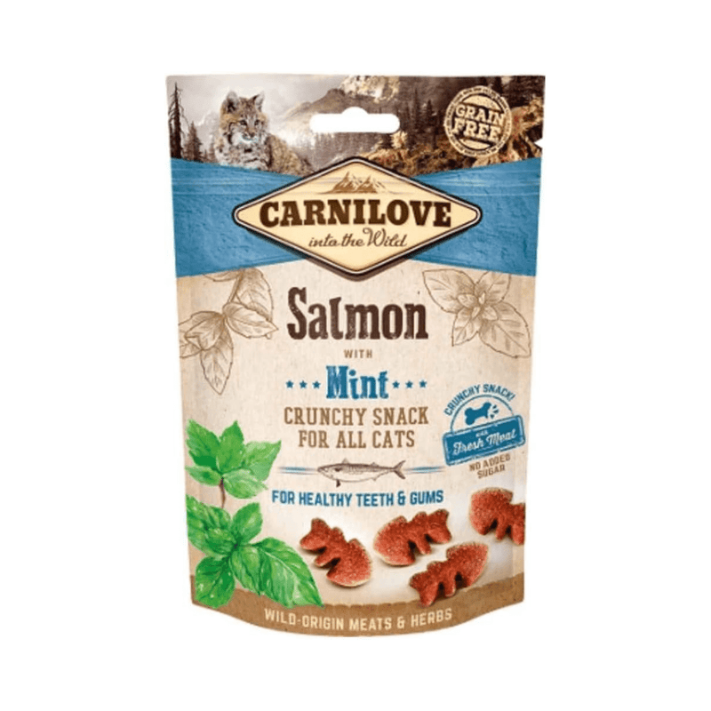 Carnilove Salmão com Hortelã – Petisco Crocante Natural | Gatos Adultos de Todos os Portes - New York Pets
