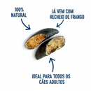 Casco Bovino Recheado com Frango – Para Cães de Todos os Portes - LUV - New York Pets