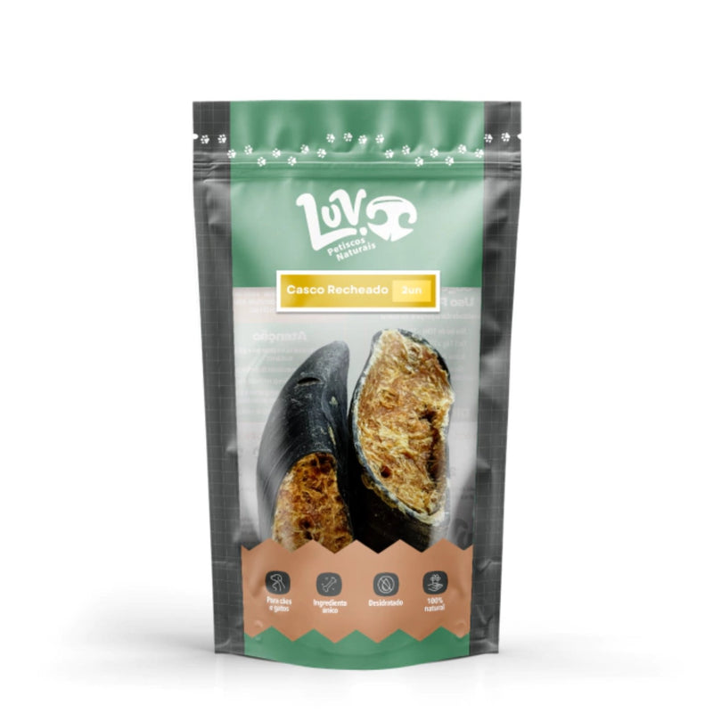 Casco Bovino Recheado com Frango – Para Cães de Todos os Portes - LUV - New York Pets