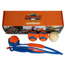 Chuckit Gearbox Kit Lançador e 4 Bolas - New York Pets