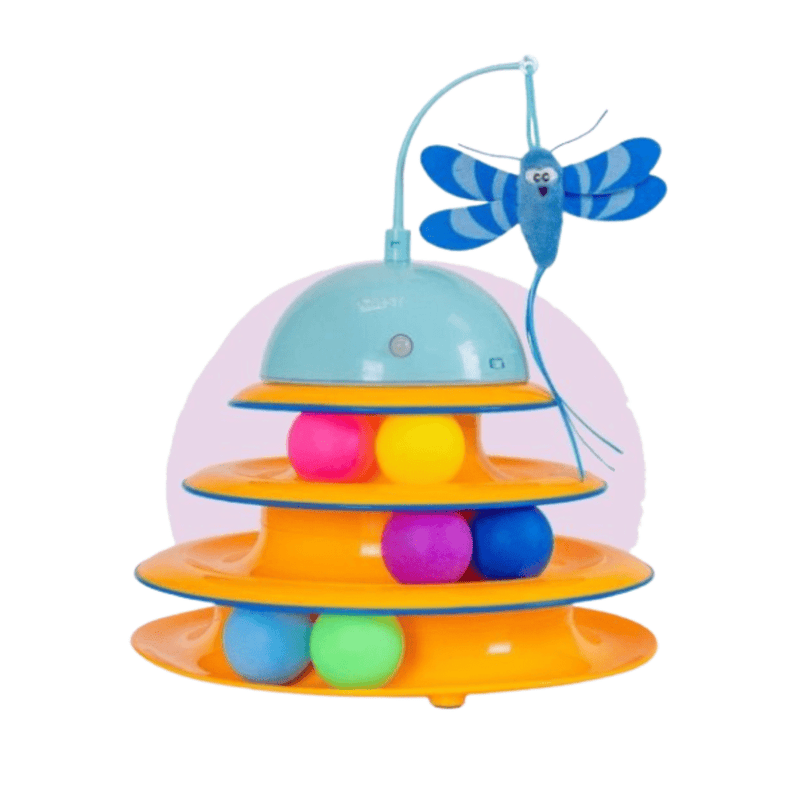 Electronic Flutter Dome Toy e CatStages Tracks - New York Pets