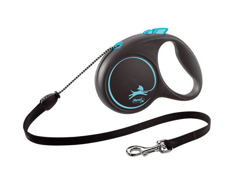 Guia Retratil Flexi Black Design Corda 5 Metros p/ cães - New York Pets