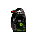 Guia Retratil Flexi Black Design Corda PP - 3m p/ cães - New York Pets