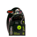 Guia Retratil Flexi Black Design Fita - 5 Metros p/ cães - New York Pets