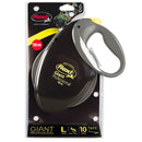 Guia retrátil Flexi Giant Profissional Fita 10 Metros Preto para cães até 50kg - New York Pets