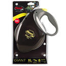 Guia retratil Flexi Giant Profissional Fita Tamanho GG 8 Metros Cor: Preto - New York Pets