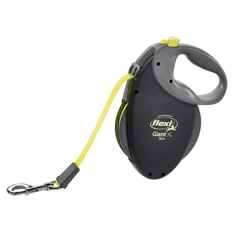 Guia retratil Flexi Giant Profissional Fita Tamanho GG 8 Metros Cor: Preto - New York Pets