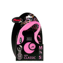 Guia Retrátil Flexi New Classic Rosa Fita 5 Metros - New York Pets