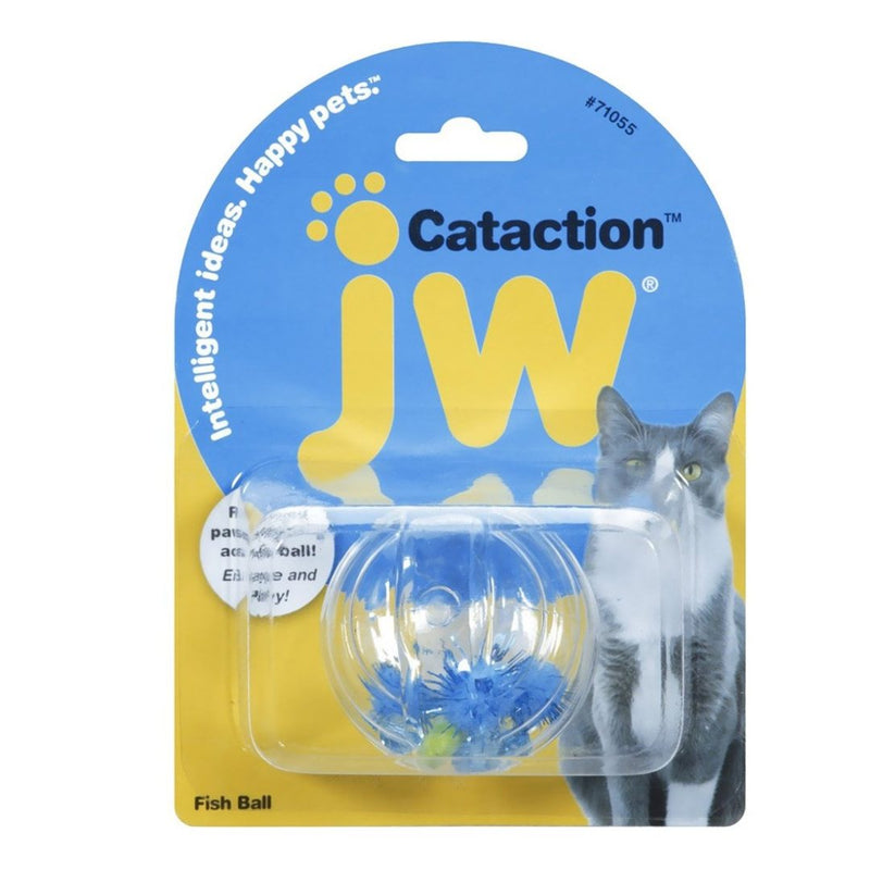 Brinquedo JW Fish Ball com Chocalho para Gatos