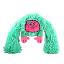 King Kong 2 em 1 Petta – Pelúcia Interativa com Bola Interna Sonora - New York Pets